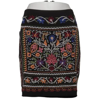 Kjol (Svart, Flerfärgad) från Parisian Elastan, Polyester