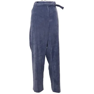 Fløjlsbukser (Blå) fra Bonprix Collection Elastan, Polyamid, Polyester