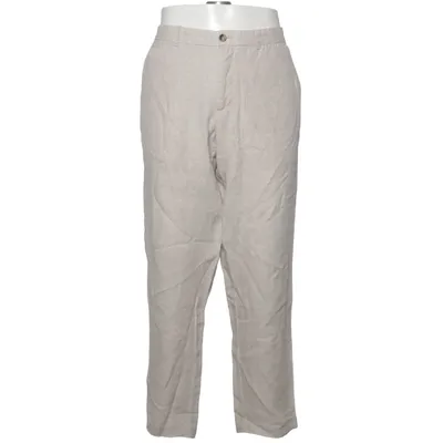 Pants (Beige) from Mango Cotton, Linen, Polyester