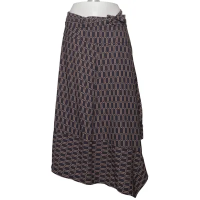 Slå om-nederdel (Blå, Beige) fra Bang