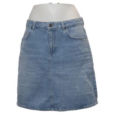 Jeanskjol (Blå) från Object Bomull, Polyester