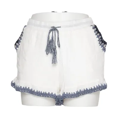 Shorts (Vit, Blå) från Blue Rain Polyester, Viskos