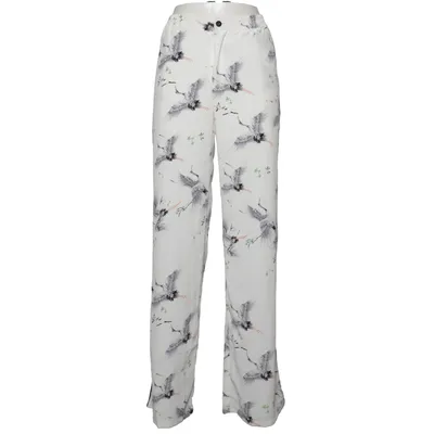 Pantalon patte d'éléphant (Blanc, Multicolore) de Only Fashion Polyester