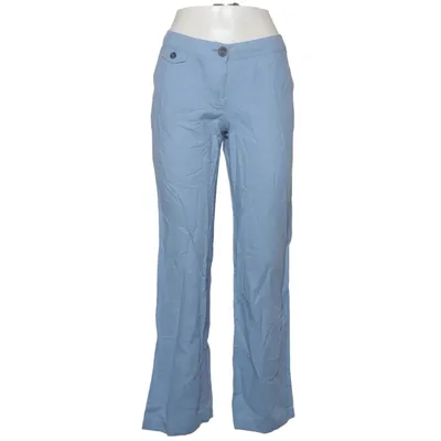 Chinos (Blue) from Mango Casual Sportswear Cotton, Linen, Polyester