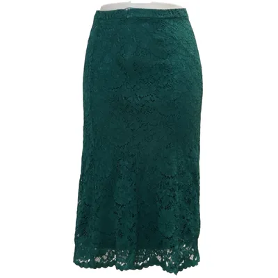 Skirt (Green) from Uniqlo Cotton, Polyamide, Polyester, Viscose