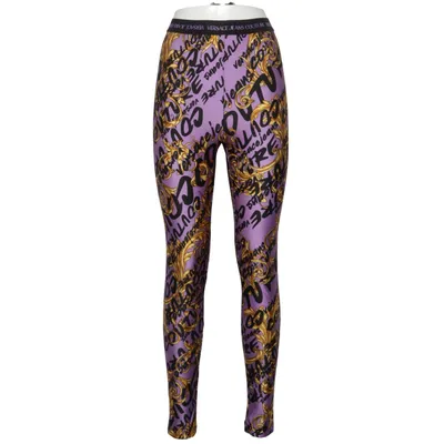 Leggings (Lilla, Flerfarvet) fra Versace Jeans Couture Elastan, Polyamid