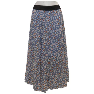 Maxi skirt (Blue, White, Brown) from Senes Elastane, Polyester, Viscose