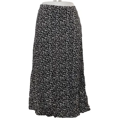 Maxi rok (Zwart, Wit) van Laura Torelli Viscose
