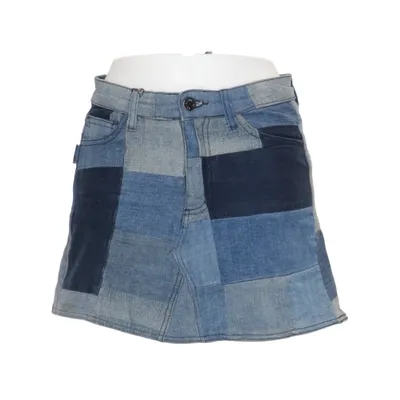 Jeanskjol (Blå, Flerfärgad) från Zadig & Voltaire Bomull, Elastan, Skinn, Polyester