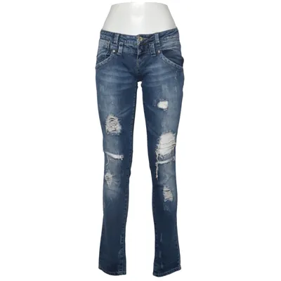 Jeans (Blå) från Zara Bomull, Elastan