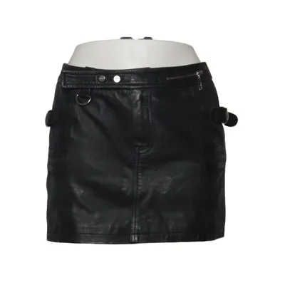 Lederrock (Schwarz) von Karen Millen Acetat, Leder