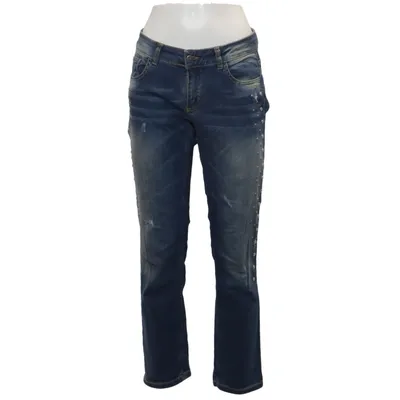 Jeans (Blå) fra Risskio Bomuld, Elastan