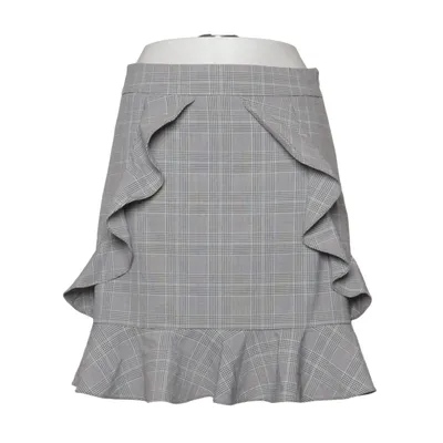 Nederdel (Grå, Hvid) fra Jake*s Collection Elastan, Polyester, Viscose