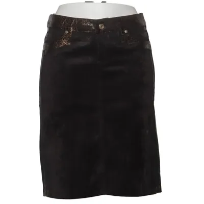 Rock (Schwarz, Braun) von Stefano Elasthan, Polyester, Viskose