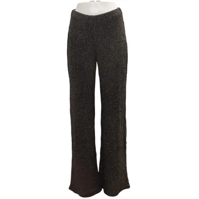 Palazzo pants (Black, Silver) from Zara