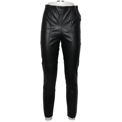 Leren broek (Zwart) van Zara