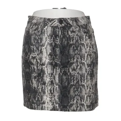 Skirt (Gray, White) from Zara Z1975 Denim