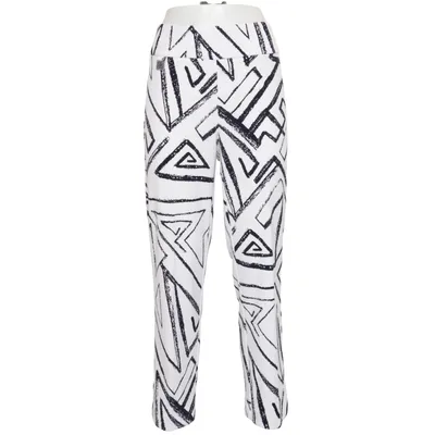 Byxor (Vit, Svart) från Joseph Ribkoff Elastan, Polyester