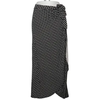 Wrap skirt (Black, White) from Cynthia Rowley Elastane, Viscose