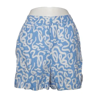 Shorts (Blue, White) from Old Khaki Cotton, Linen