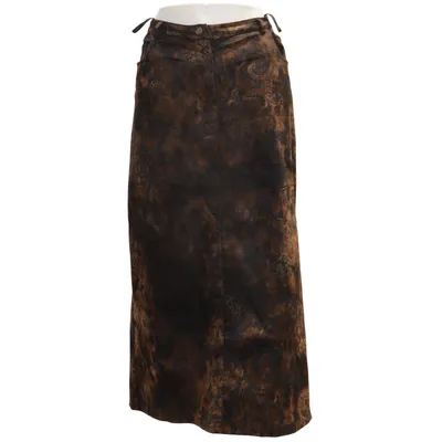 Nederdel (Brun, Flerfarvet) fra Ulla Popken Bomuld, Elastan, Polyester