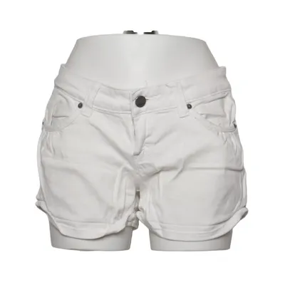 Denim shorts (Wit) van Fishbone Katoen, Elastaan
