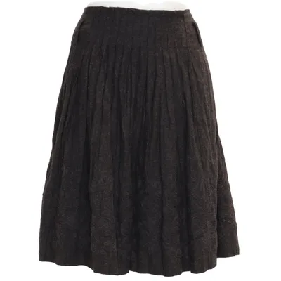 Skirt (Gray) from Pauw Metallic fiber, Polyamide, Wool