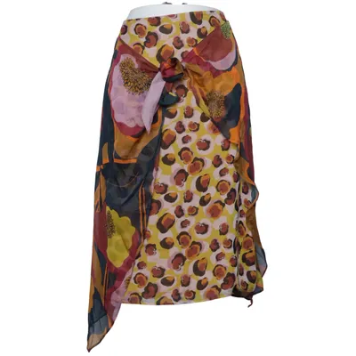 Kjol (Blå, Gul, Rosa) från Luisa Cerano Polyester, Silke
