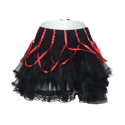 Tulle skirt (Black, Red) from Living Dead Souls Polyester