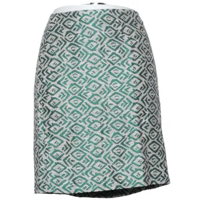 Skirt (Green, Beige) from Hallhuber Donna Acetate, Acrylic, Cotton, Elastane, Linen, Polyester