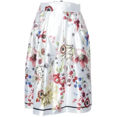 Nederdel (Hvid, Flerfarvet) fra UNO Bomuld, Polyester