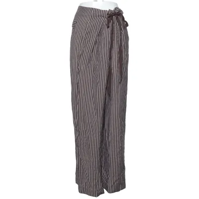Pants (Brown, White) from Parfois Polyamide, Viscose