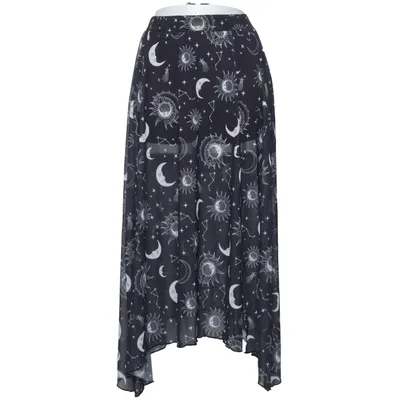 Jupe de plage (Noir, Blanc) de Romwe Élasthane, Polyester