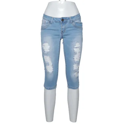 Jean (Bleu) de R Jonaco Coton, Élasthane, Polyester