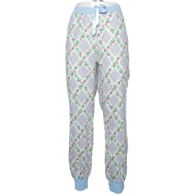Pyjamahose (Weiß, Blau, Mehrfarbig) von Rösch Baumwolle