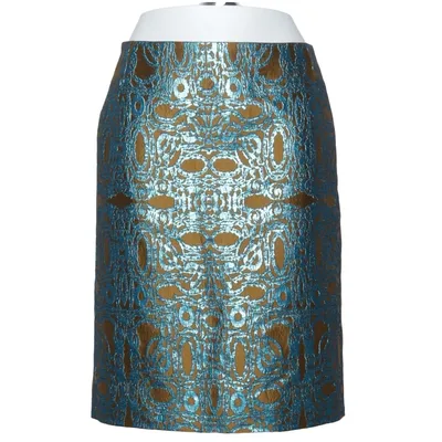 Kjol (Blå, Brun, Flerfärgad) från Dries van Noten Acetat, Bomull, Polyamid, Polyester