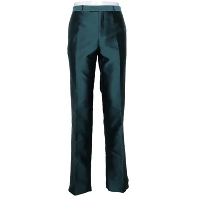 Jakkesætsbukser (Grøn) fra Gucci Bomuld, Polyester, Silke, Viscose