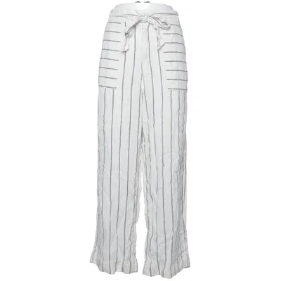 Pantalon (Blanc, Bleu) de Halston Lin