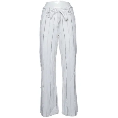 Pantalon patte d'éléphant (Blanc) de Saix Lin, Viscose
