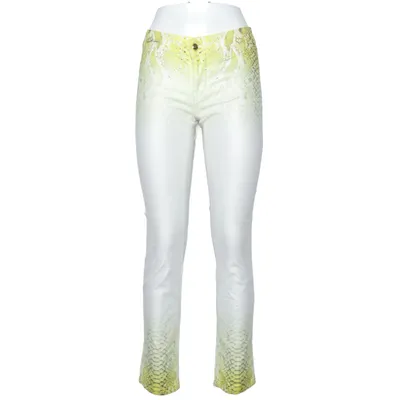 Jeans (Hvid, Gul) fra Just Cavalli Bomuld, Elastan, Polyester