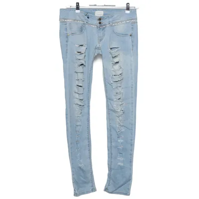Jeans (Blue) from Met Cotton, Elastane