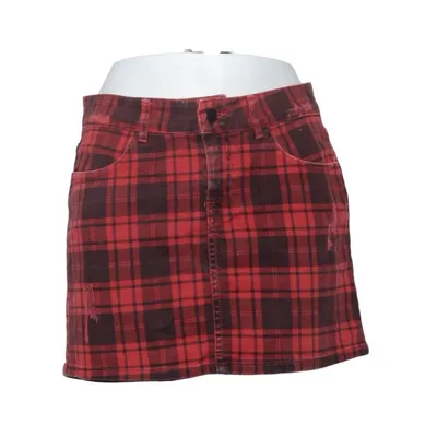 Skirt (Red, Black) from Spot Cotton, Elastane