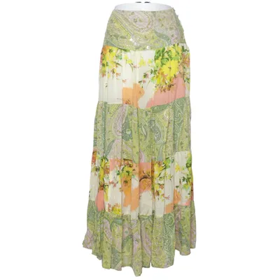Maxi skirt (Green, Yellow, Multicolored) from I&D Colors Cotton