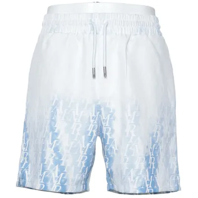 Sweat shorts (White, Blue) from AMIRI Cotton, Leather