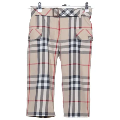 Three-quarter pants (Beige, Black, Red) from Burberry Acetate, Polyester, Viscose, Wool