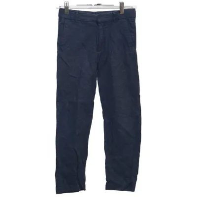 Suit pants (Blue) from H&M Cotton, Linen, Polyester