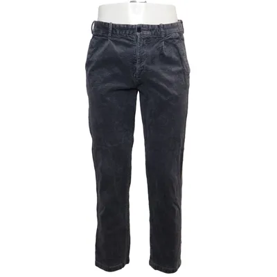 Corduroy broek (Blauw) van H&M Man Katoen, Elastaan, Polyester