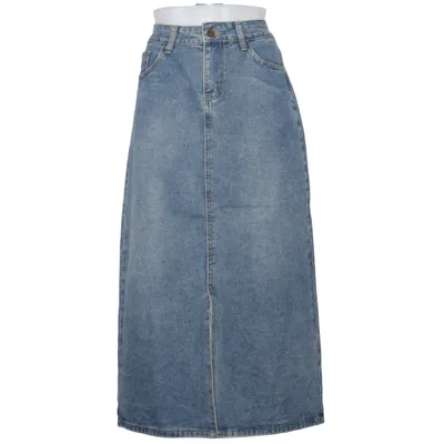 Denim skirt (Blue) from Luxzuz Cotton, Polyester, Viscose