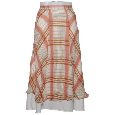 Nederdel (Beige, Pink, Flerfarvet) fra Massimo Dutti Polyester, Viscose