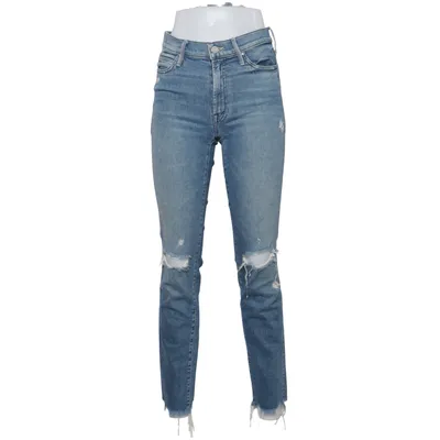 Spijkerbroek (Blauw) van Mother Katoen, Elastaan, Polyester